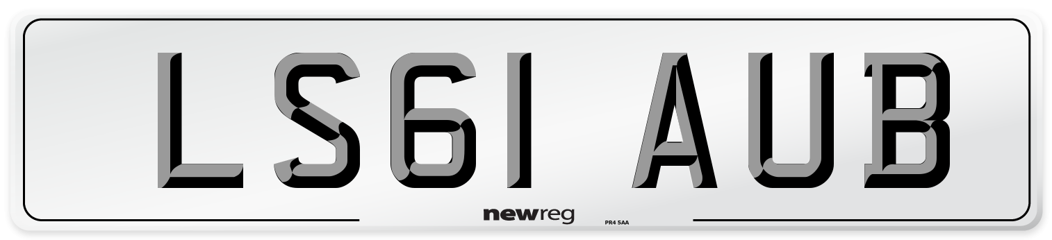 LS61 AUB Number Plate from New Reg